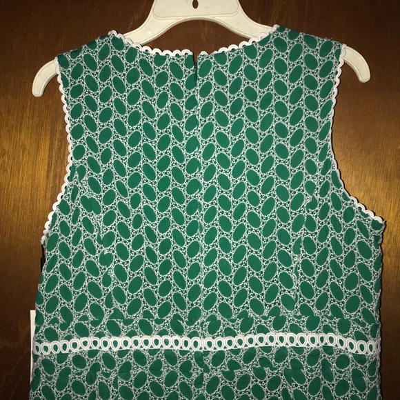 Women’s 14 CALVIN KLEIN Aria Cotton Eyelet St Patrick’s Swing Dance Dress NWT - Picture 12 of 16